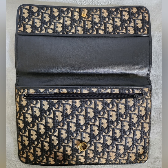 Auth Dior 30 Montaigne Trotter Large Cloth Clutch - Picture 8 of 13